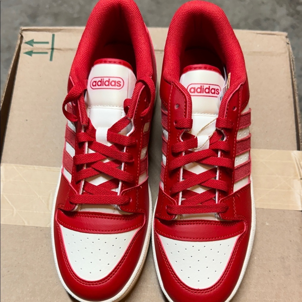 Adidas Break Start Red Sneakers Men’s size 9 Women’s Size 10